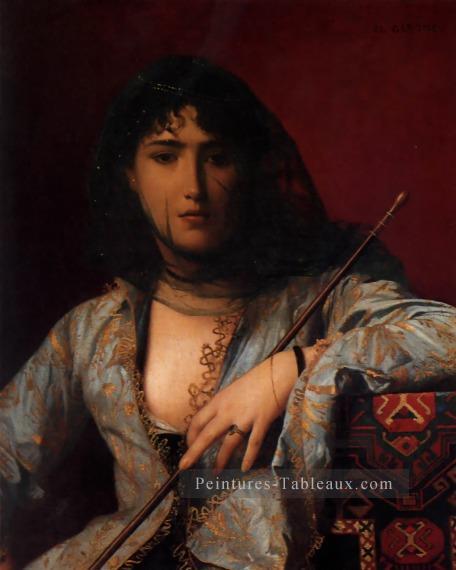 Dame circassienne voilée Arabe Jean Léon Gérôme Peintures à l'huile